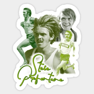 Retro Steve Prefontaine Tribute Sticker